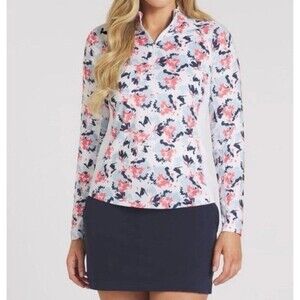 Puma YouV Borrego Golf 1/4 Zip White Glow / Silver Sky  Size XS New With Tags